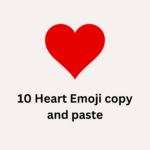 10 Heart emoji copy and paste