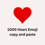 1000 Heart Emoji copy and paste