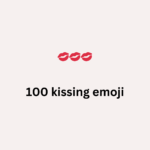 100 kissing emoji