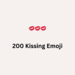 200 Kissing Emoji