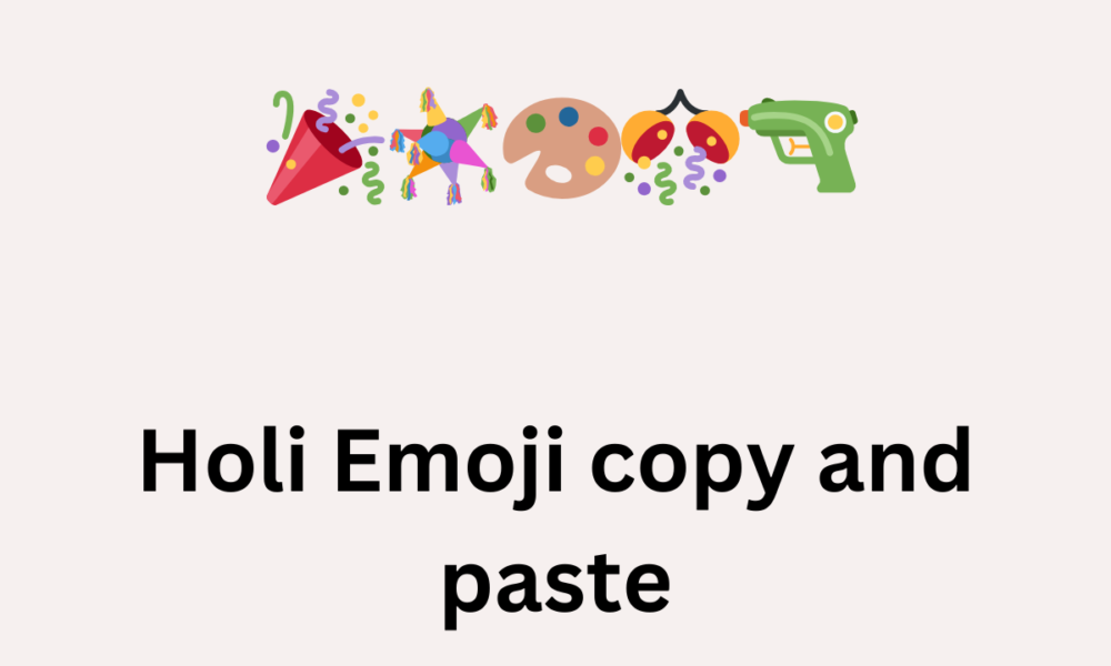 Holi Emoji copy and paste