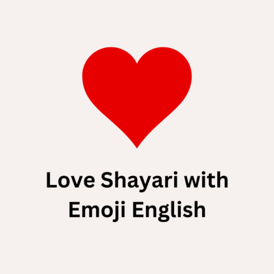 Love Shayari with Emoji English