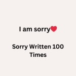 Sorry Written 100 Times