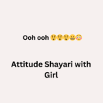 Attitude Shayari with Girl